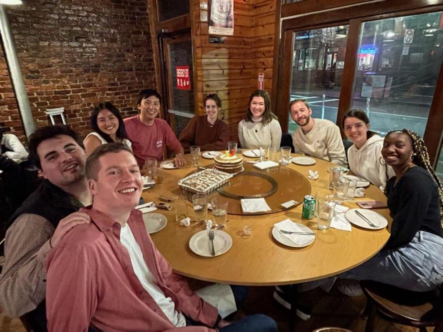 Tufts students dine out during the Cherish Chinatown Restaurant Challenge.